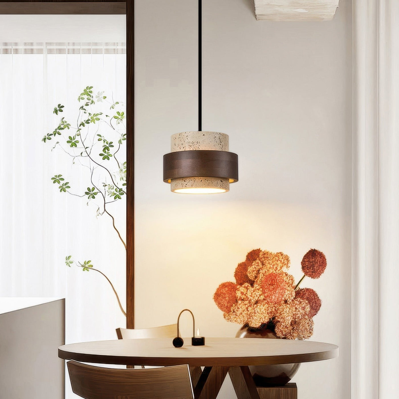 GlowSynth | Ascend Retro Stone Pendant Lamp