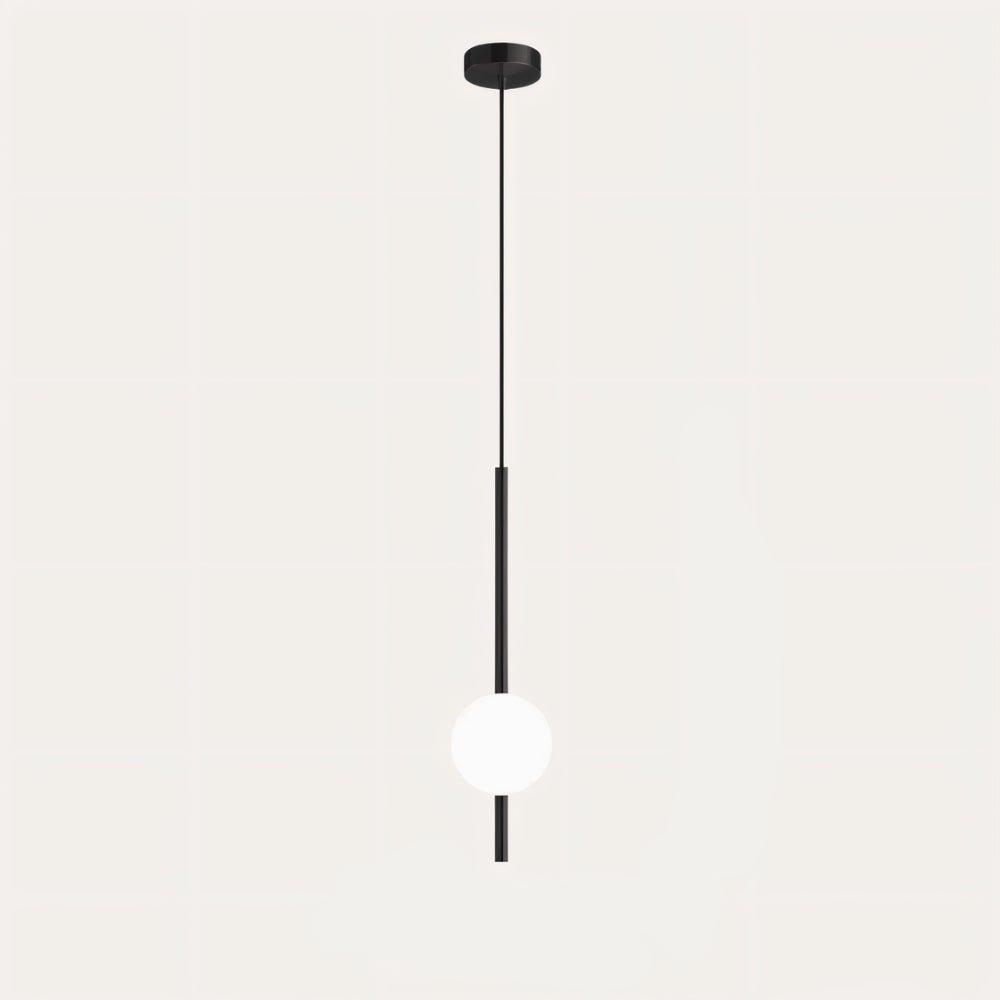 Elegant Black Glass Pendant Light