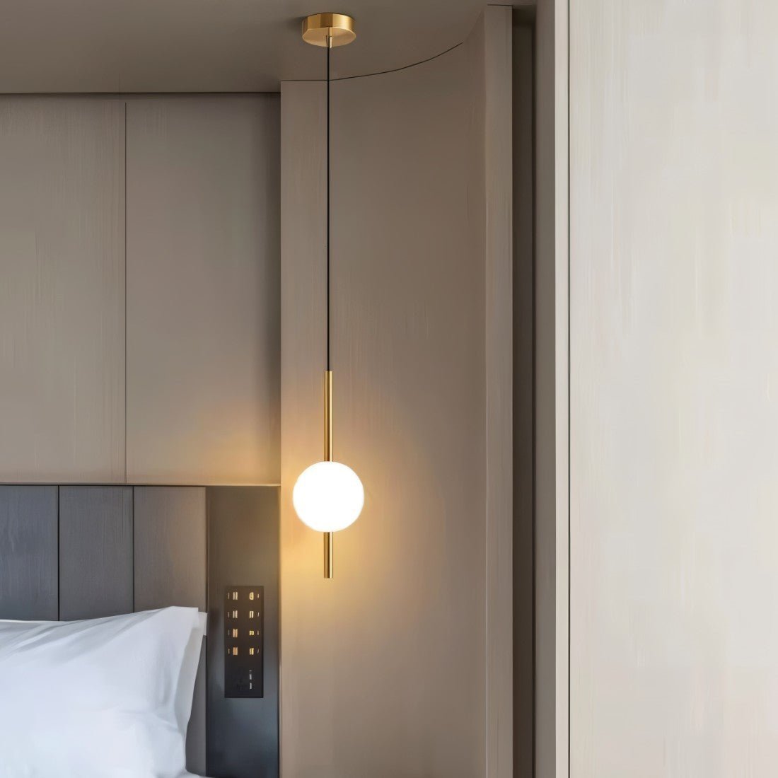 Elegant Black Glass Pendant Light