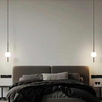 Elegant Black Glass Pendant Light