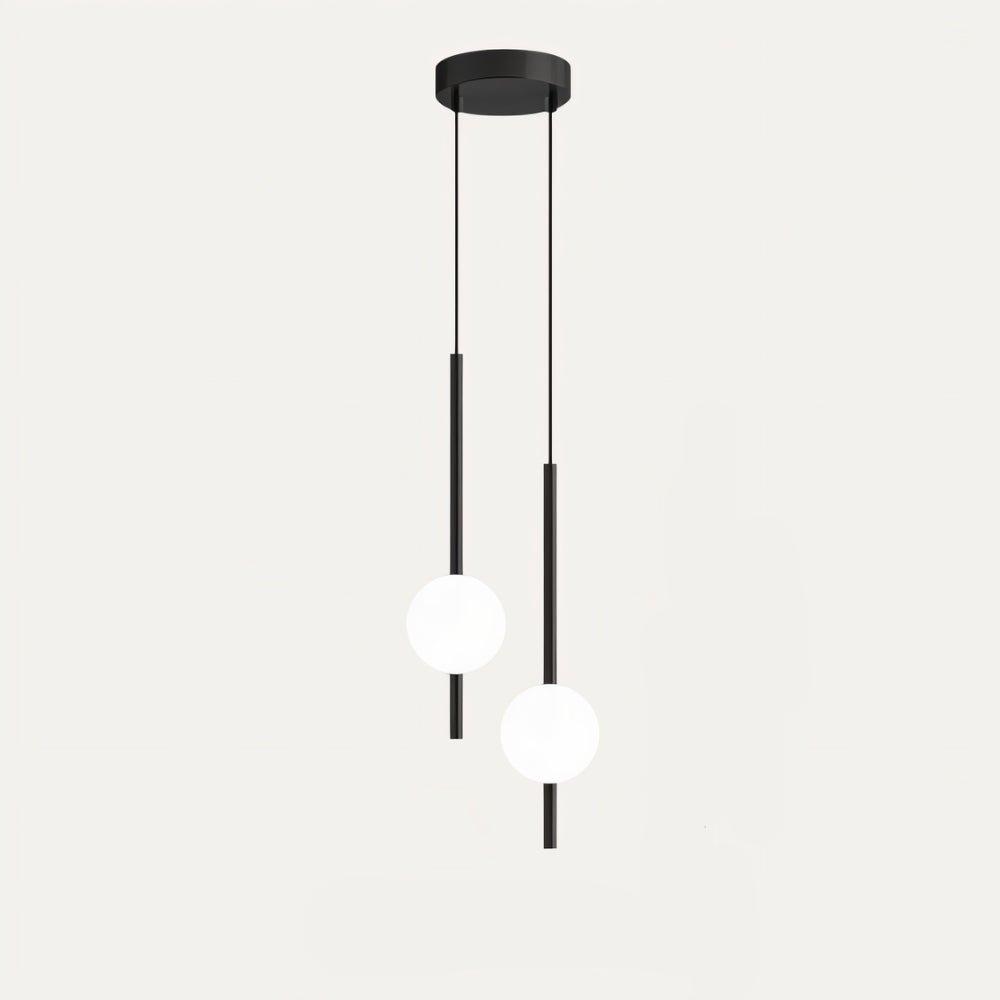 Elegant Black Glass Pendant Light