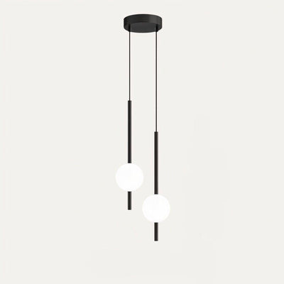 Elegant Black Glass Pendant Light