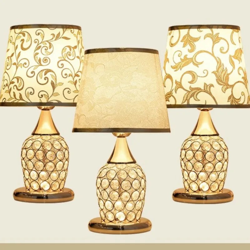 Elegant Crystal Table Lamp for Bedroom and Living Room Decor