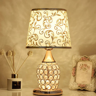 Elegant Crystal Table Lamp for Bedroom and Living Room Decor