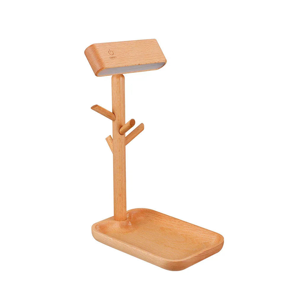 Elegant LED Table Lamp with Storage