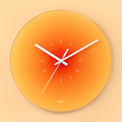SolAura | Round Sunset Wall Clock