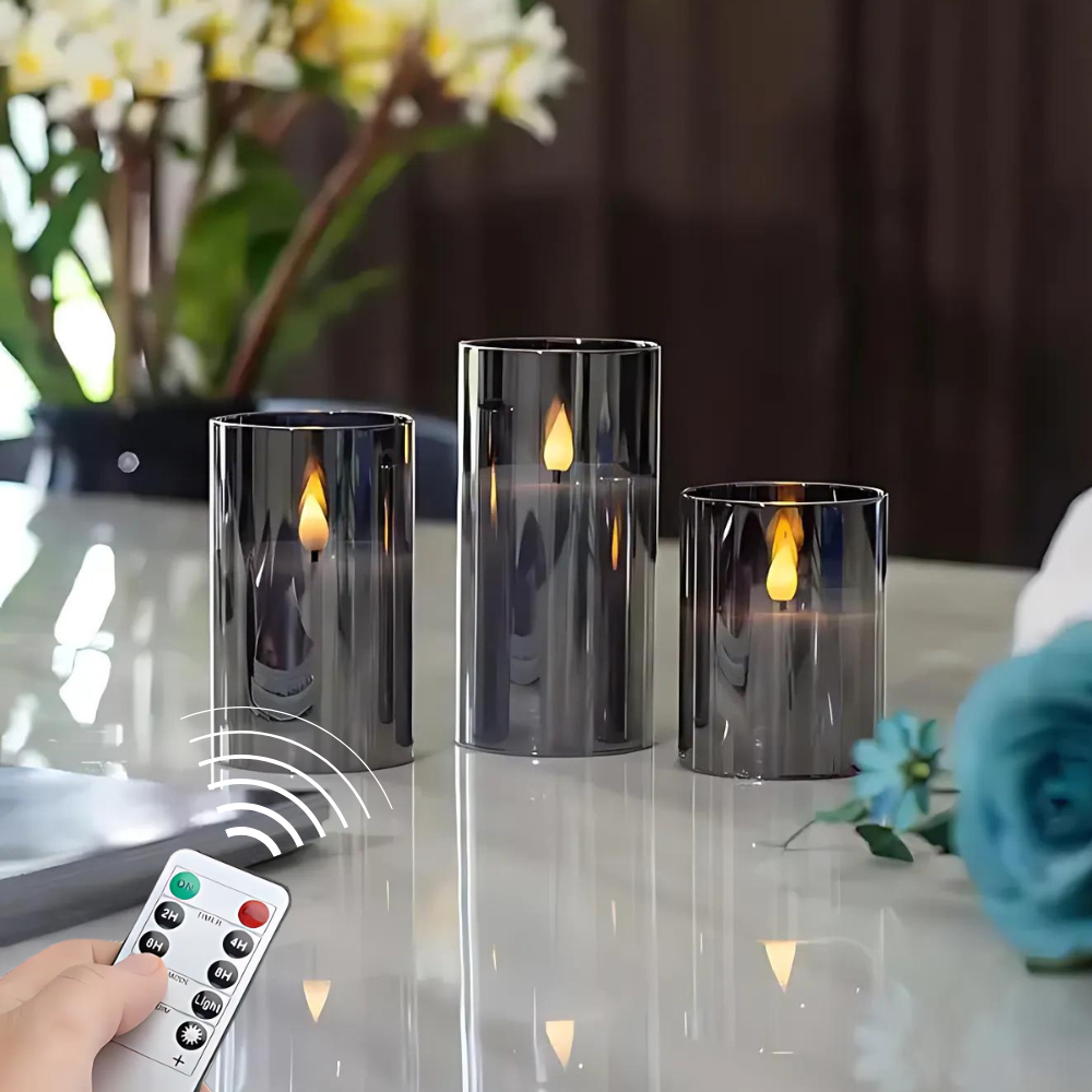 GlowAura | LED Candle Set