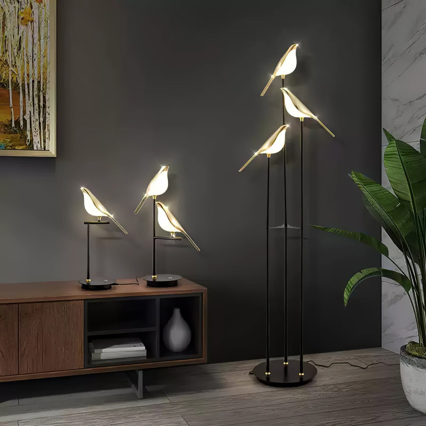LumeVector | Magpie Perch Torchiere Lamp