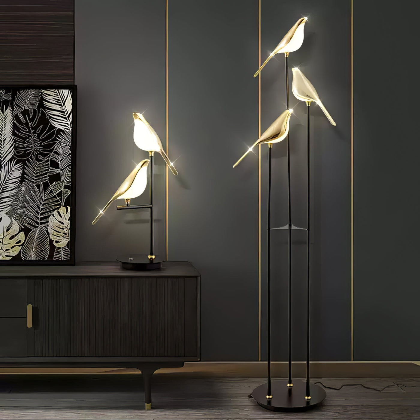 LumeVector | Magpie Perch Torchiere Lamp