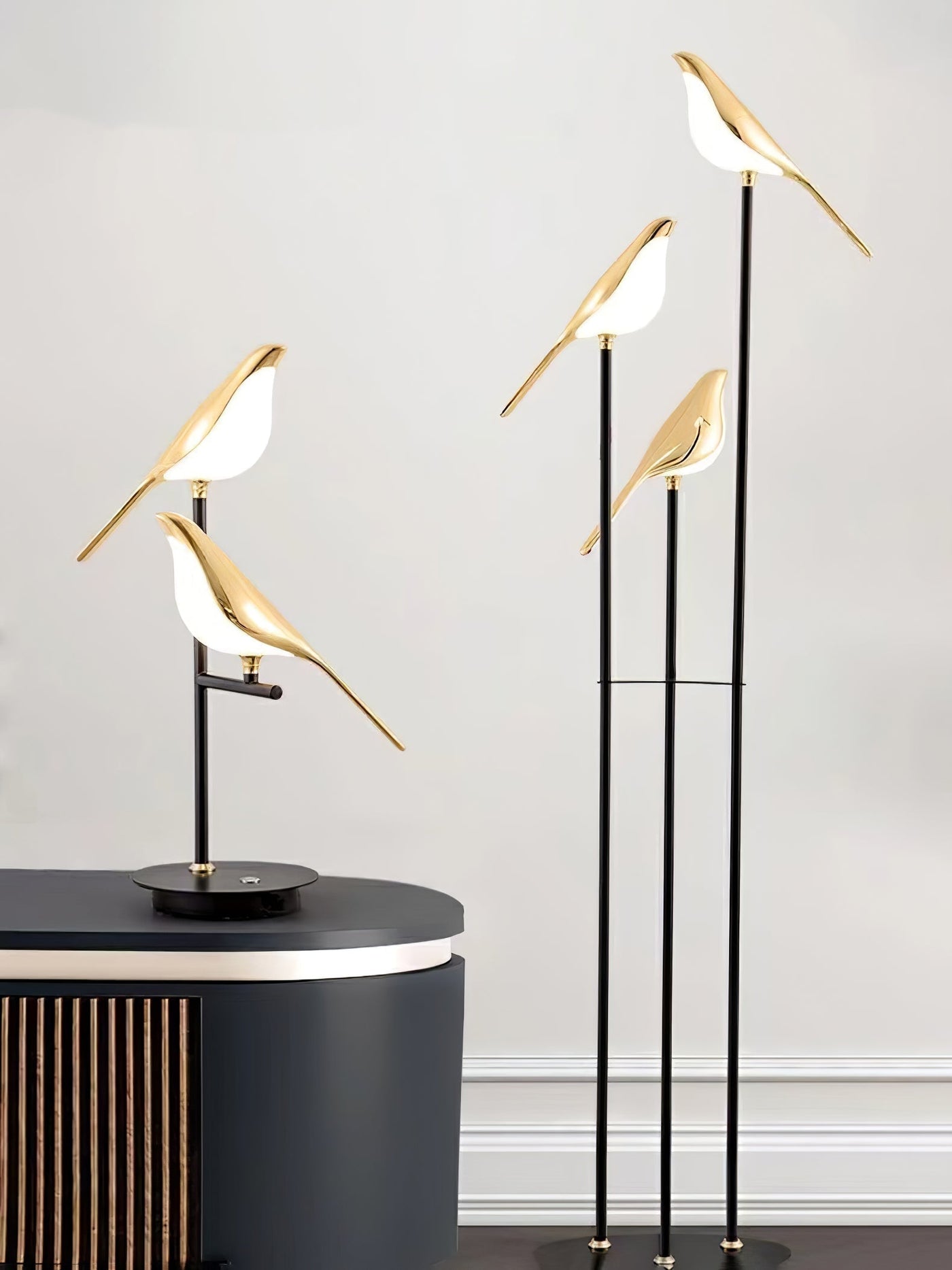 LumeVector | Magpie Perch Torchiere Lamp