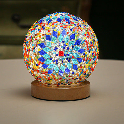 Modern Boho Table Lamp with USB Power