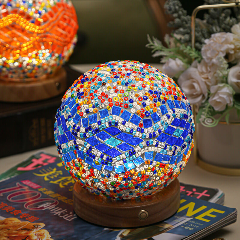 Modern Boho Table Lamp with USB Power
