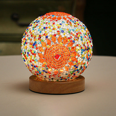 Modern Boho Table Lamp with USB Power