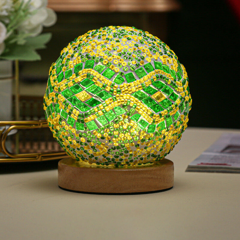 Modern Boho Table Lamp with USB Power