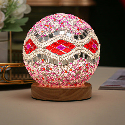 Modern Boho Table Lamp with USB Power