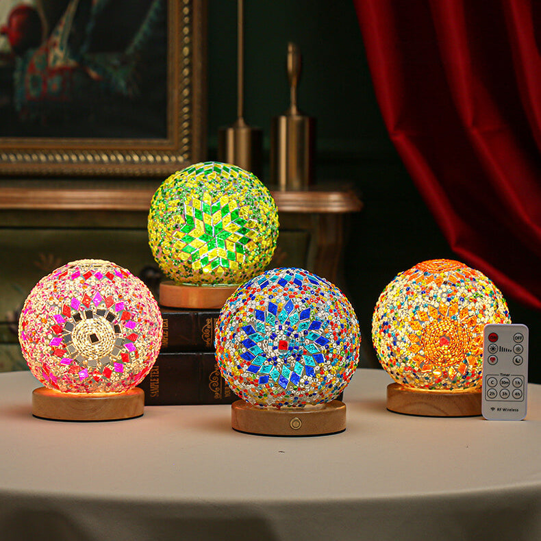 Modern Boho Table Lamp with USB Power