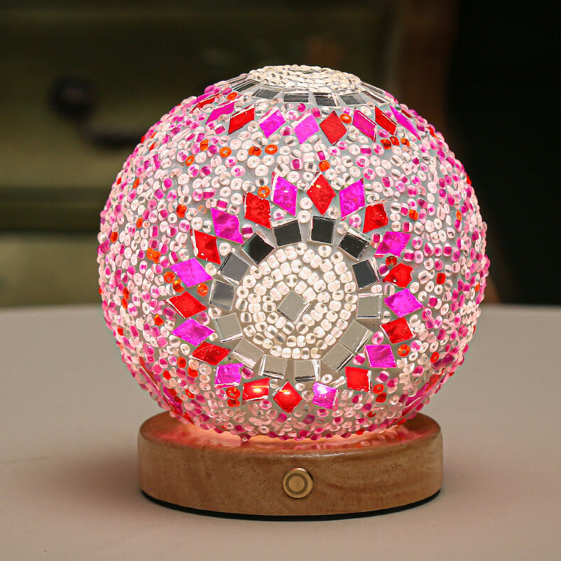 Modern Boho Table Lamp with USB Power
