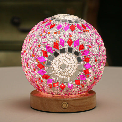 Modern Boho Table Lamp with USB Power