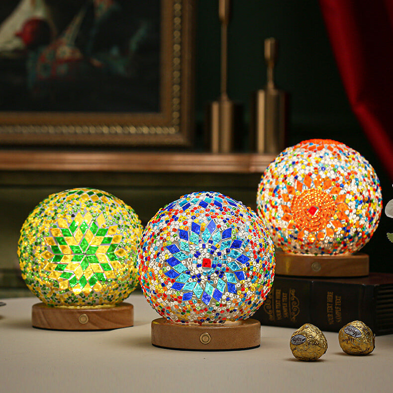 Modern Boho Table Lamp with USB Power
