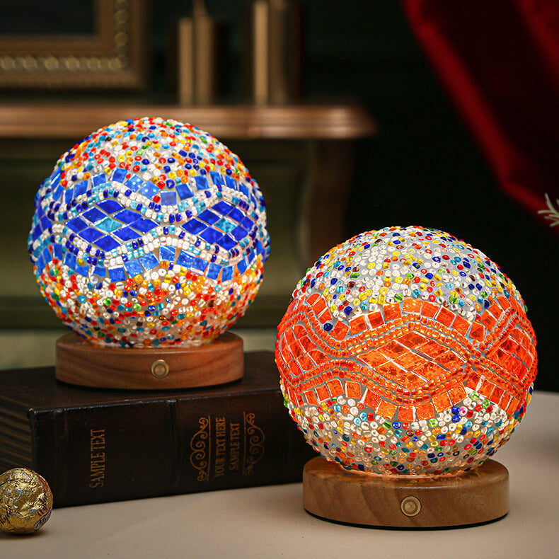 Modern Boho Table Lamp with USB Power
