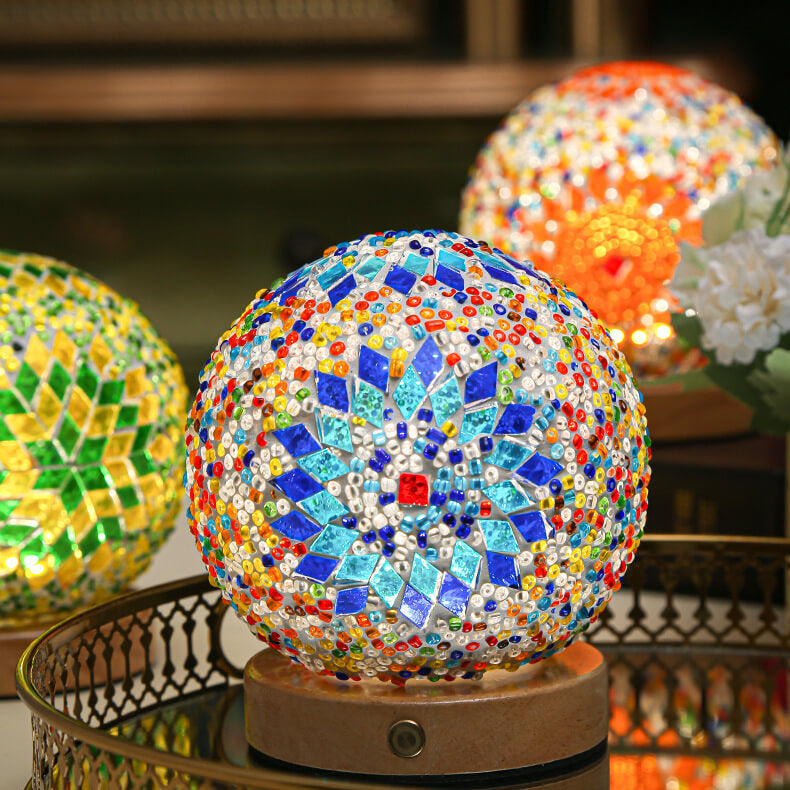 Modern Boho Table Lamp with USB Power