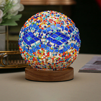 Modern Boho Table Lamp with USB Power