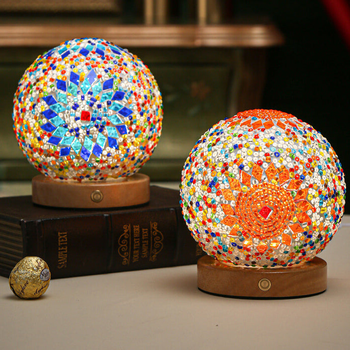 Modern Boho Table Lamp with USB Power