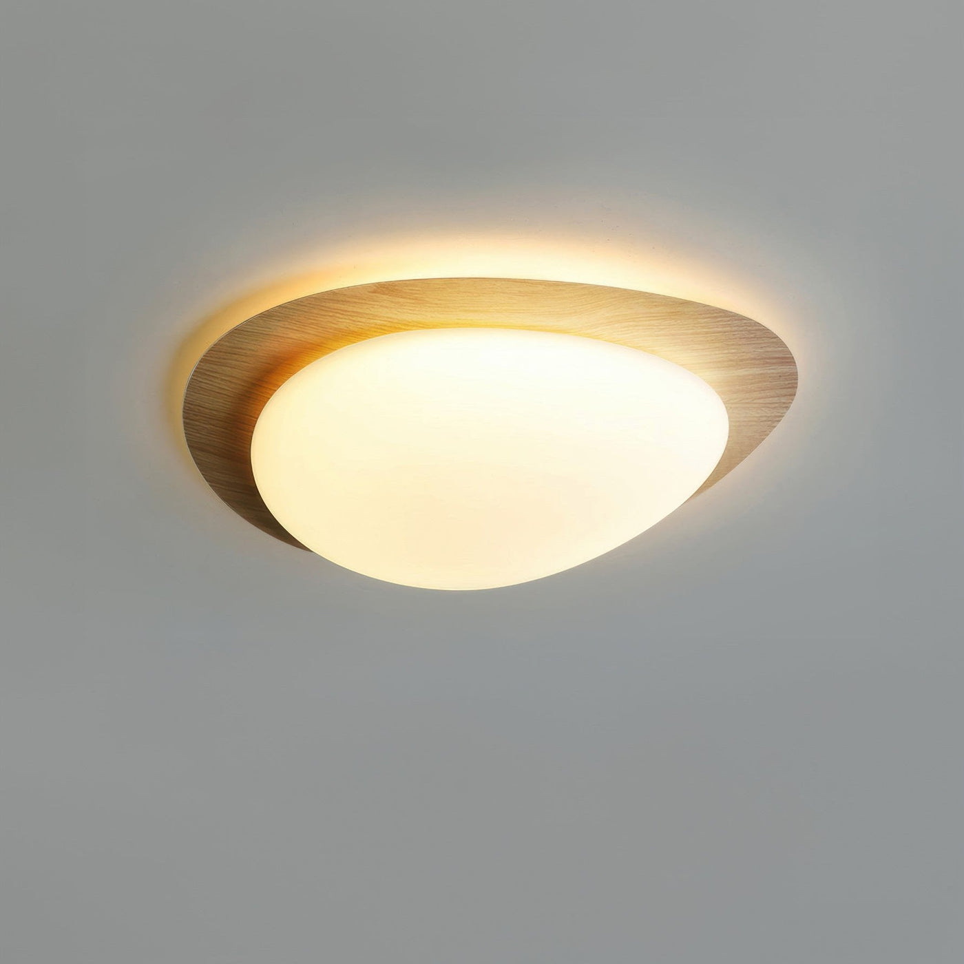 LustrePath | Modern wood grain ceiling light | Lamp Lounge