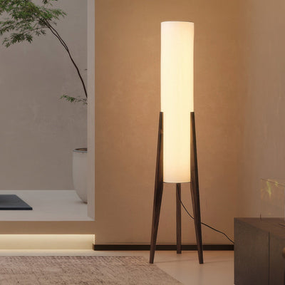 BeamEssence | Stylish Walnut floor lamp | Lamp Lounge