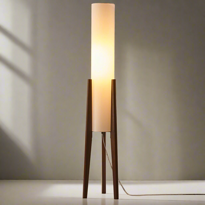 BeamEssence | Stylish Walnut floor lamp | Lamp Lounge