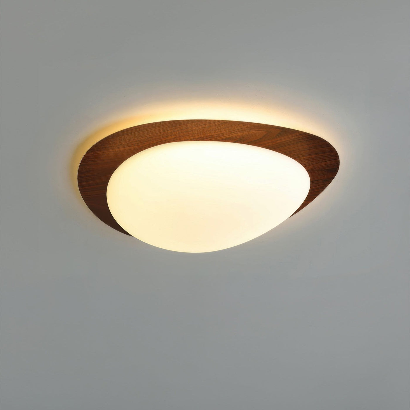 LustrePath | Modern wood grain ceiling light | Lamp Lounge