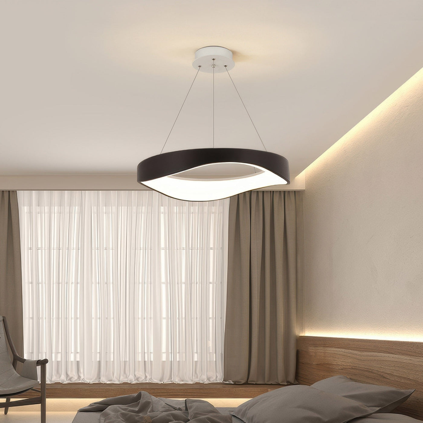 GlowHorizon | Modern round LED pendant light | Lamp Lounge