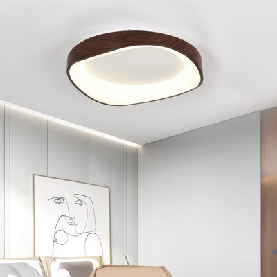 LumeArc | Modern Wood Grain ceiling light | Lamp Lounge