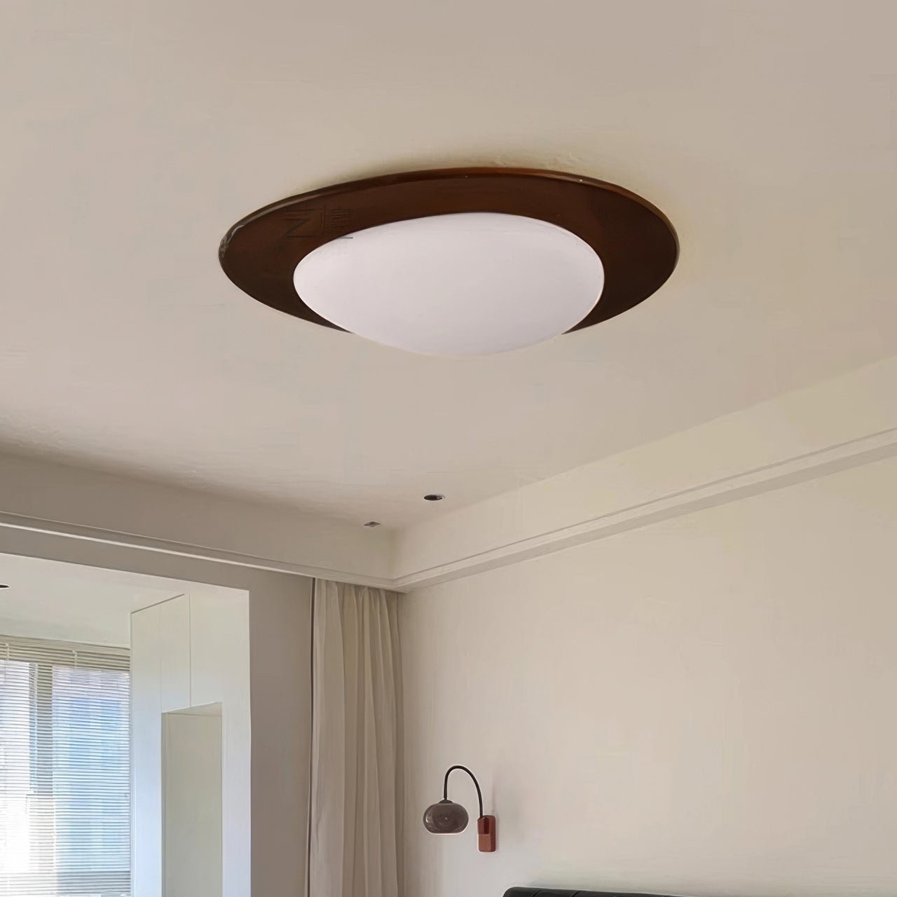 LustrePath | Modern wood grain ceiling light | Lamp Lounge