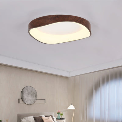 LumeArc | Modern Wood Grain ceiling light | Lamp Lounge