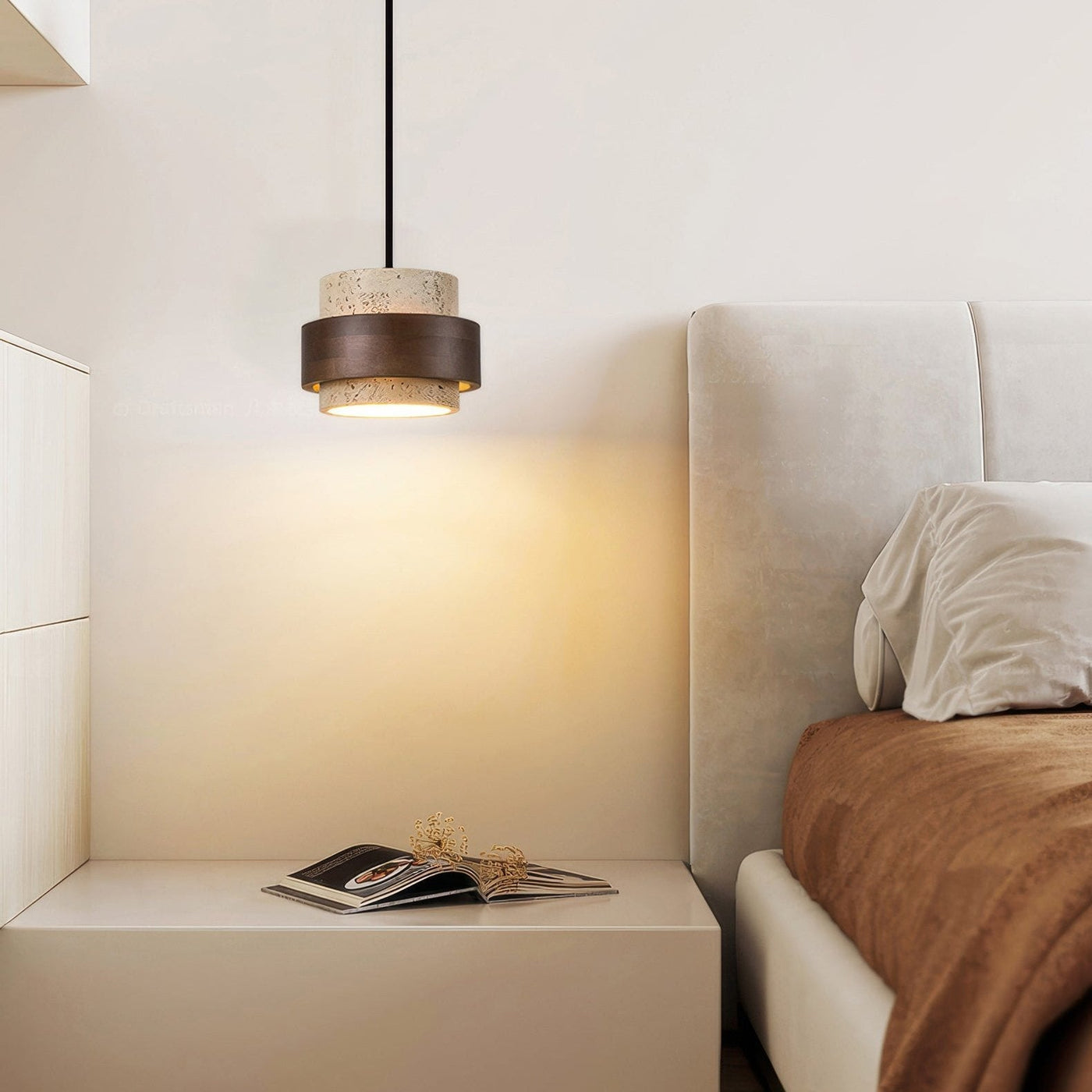 GlowSynth | Ascend Retro Stone Pendant Lamp