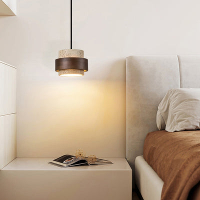 GlowSynth | Ascend Retro Stone Pendant Lamp