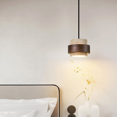GlowSynth | Ascend Retro Stone Pendant Lamp