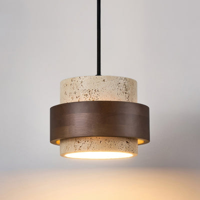 GlowSynth | Ascend Retro Stone Pendant Lamp