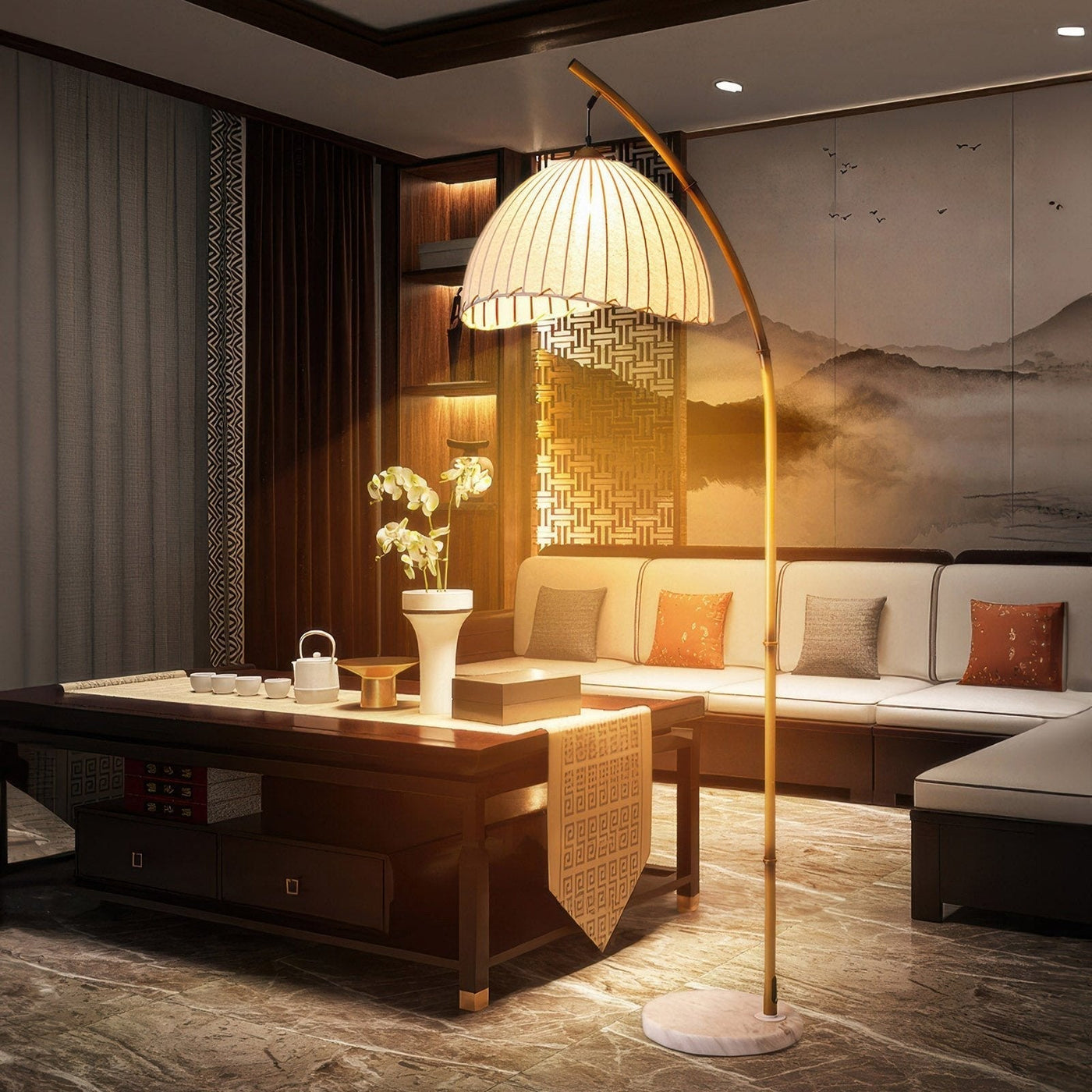 BrightSculpt | Cultural Zen bamboo floor lamp | Lamp Lounge
