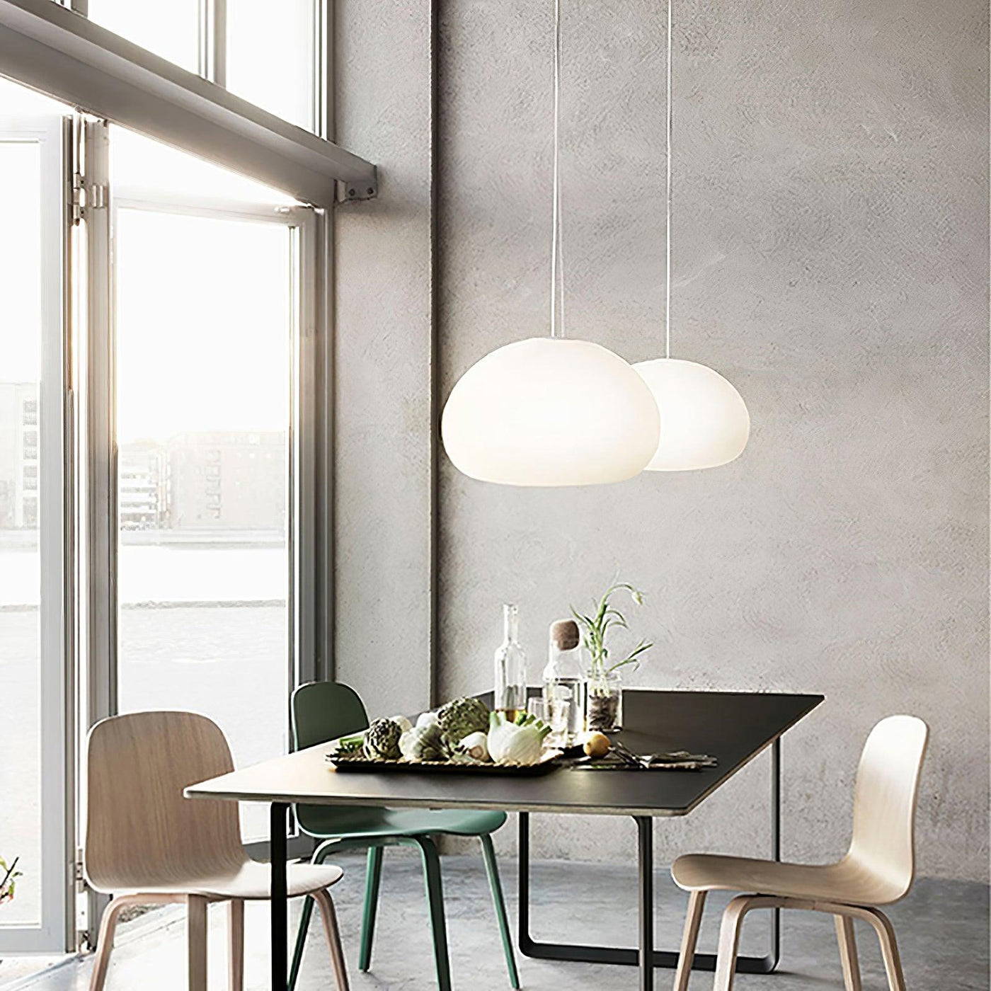 HaloGlint | Steamed bun pendant light
