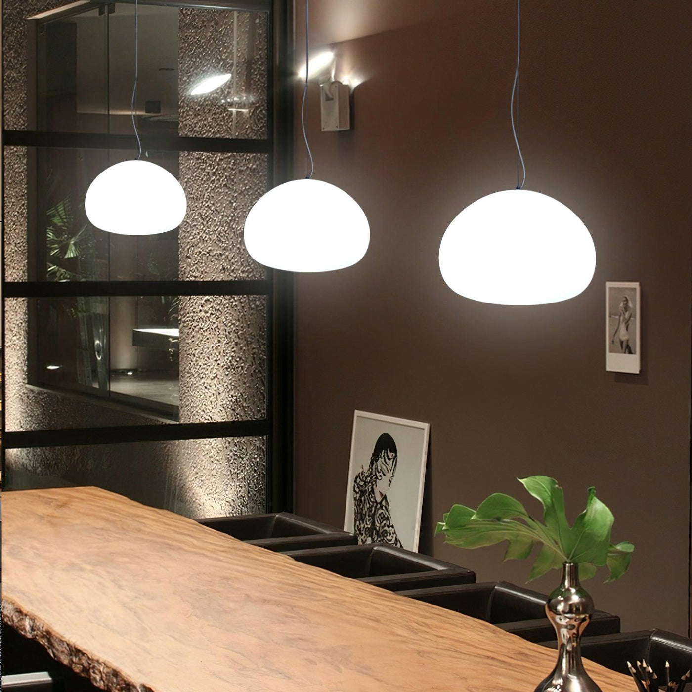 HaloGlint | Steamed bun pendant light