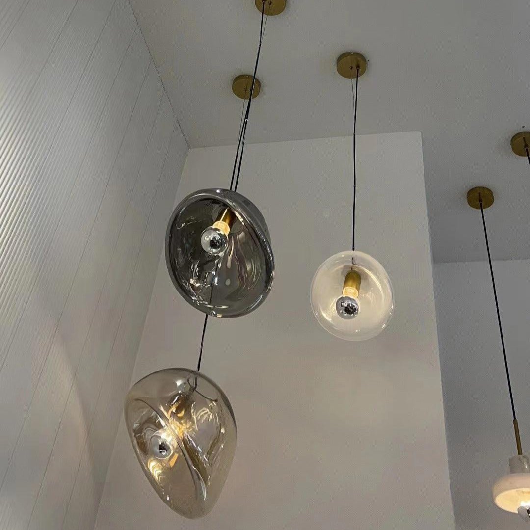 LumeFlux | Hanging water drop pendant light | Lamp Lounge