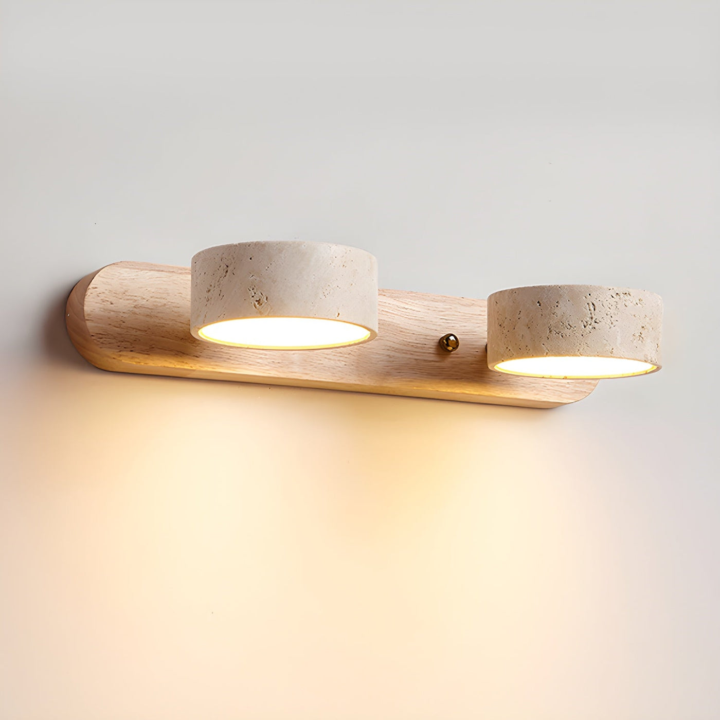 GlowPulse | Travertine Duo lamp holder
