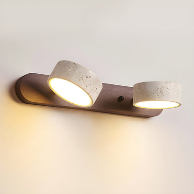 GlowPulse | Travertine Duo lamp holder