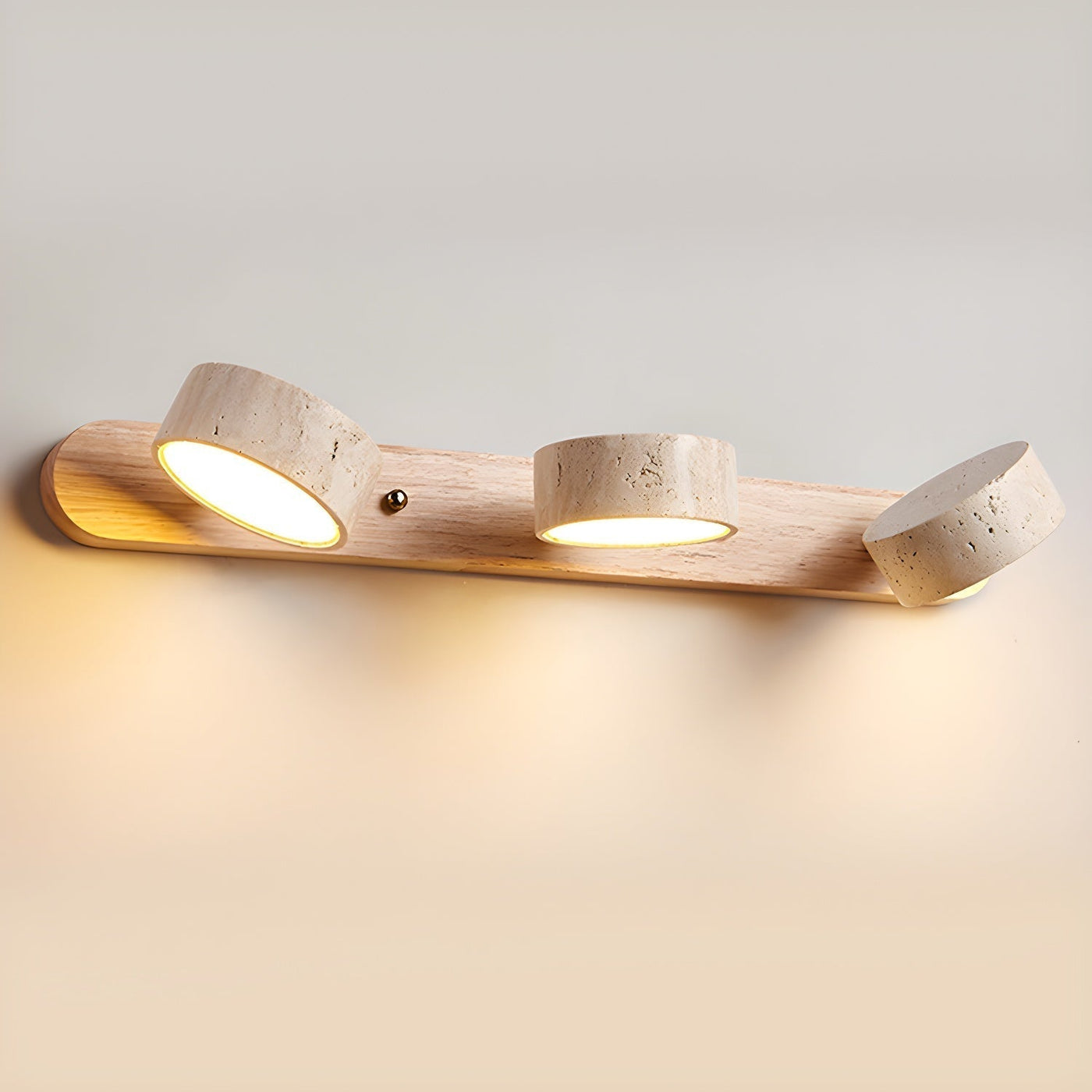 GlowPulse | Travertine Duo lamp holder