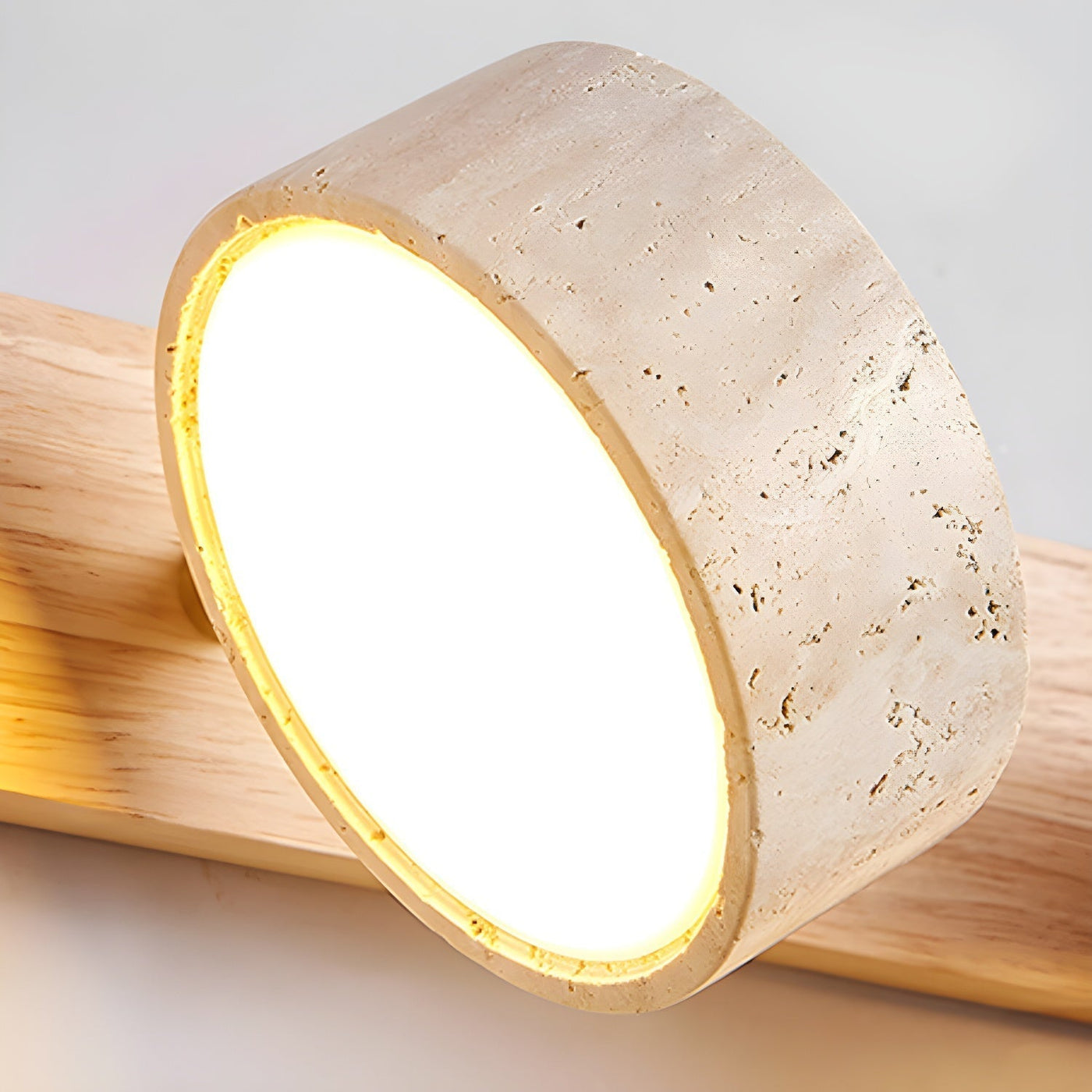 GlowPulse | Travertine Duo lamp holder