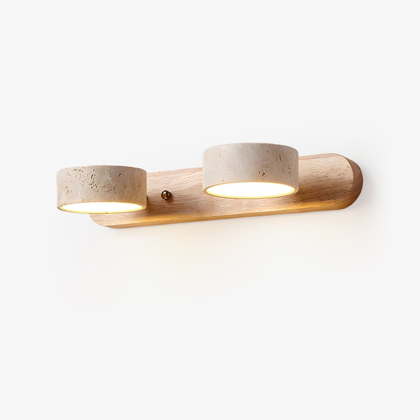 GlowPulse | Travertine Duo lamp holder