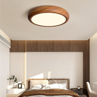 BrightNode | Wood Grain Round Ceiling Lamp | Lamp Lounge