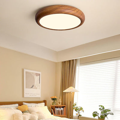 BrightNode | Wood Grain Round Ceiling Lamp | Lamp Lounge